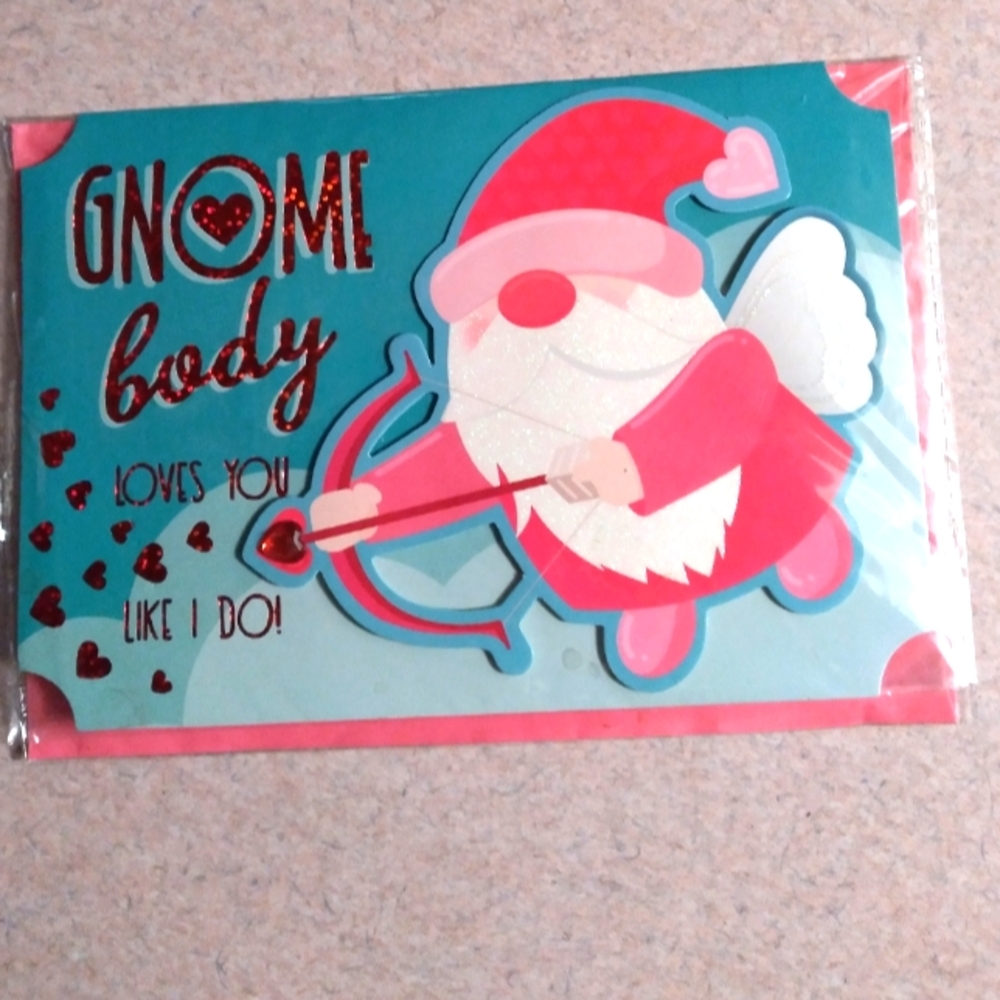 Gnome Valentines Day Card